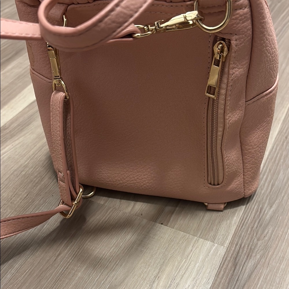 Pink Leather Backpack - Picture 3 of 6